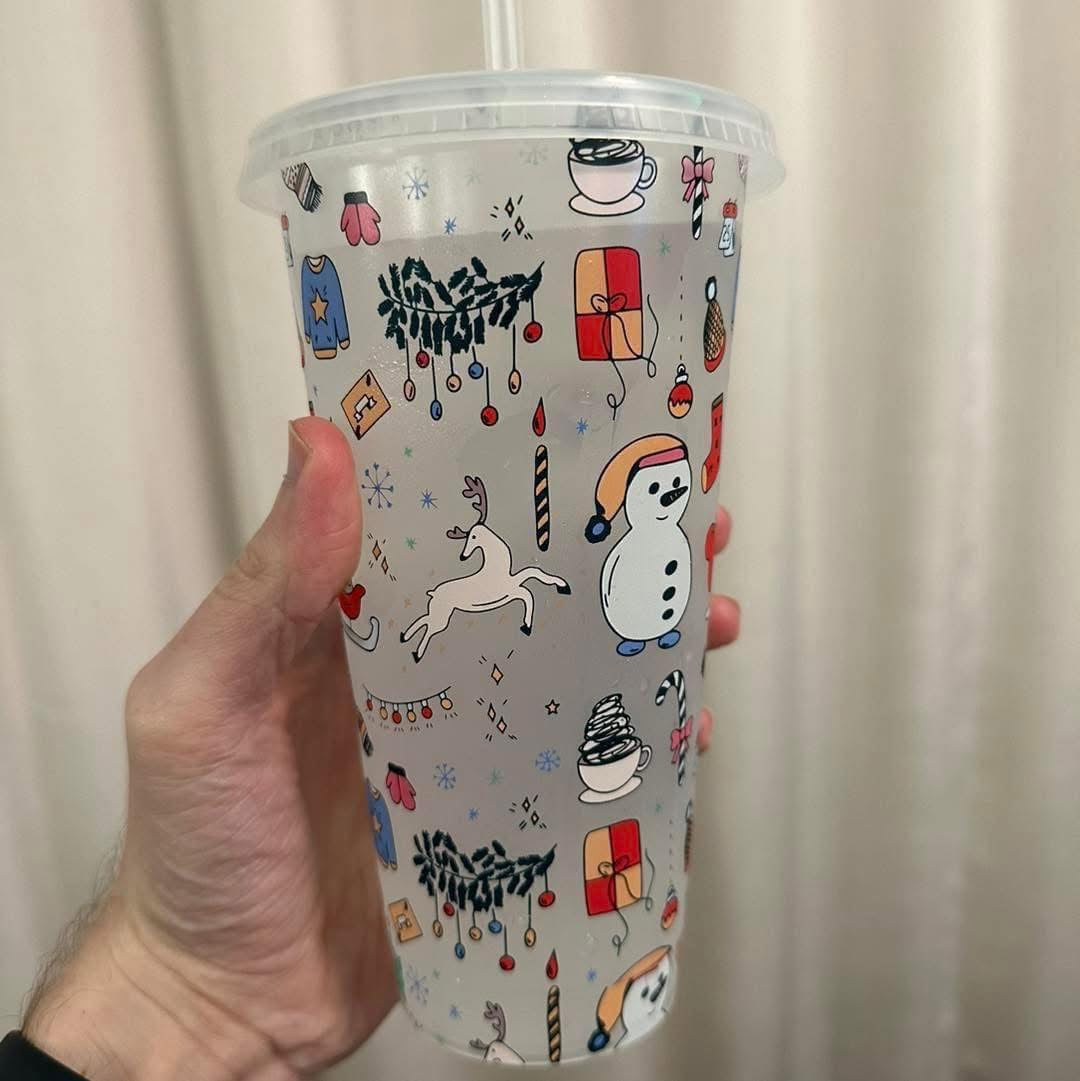 Christmas colour changing cold cup