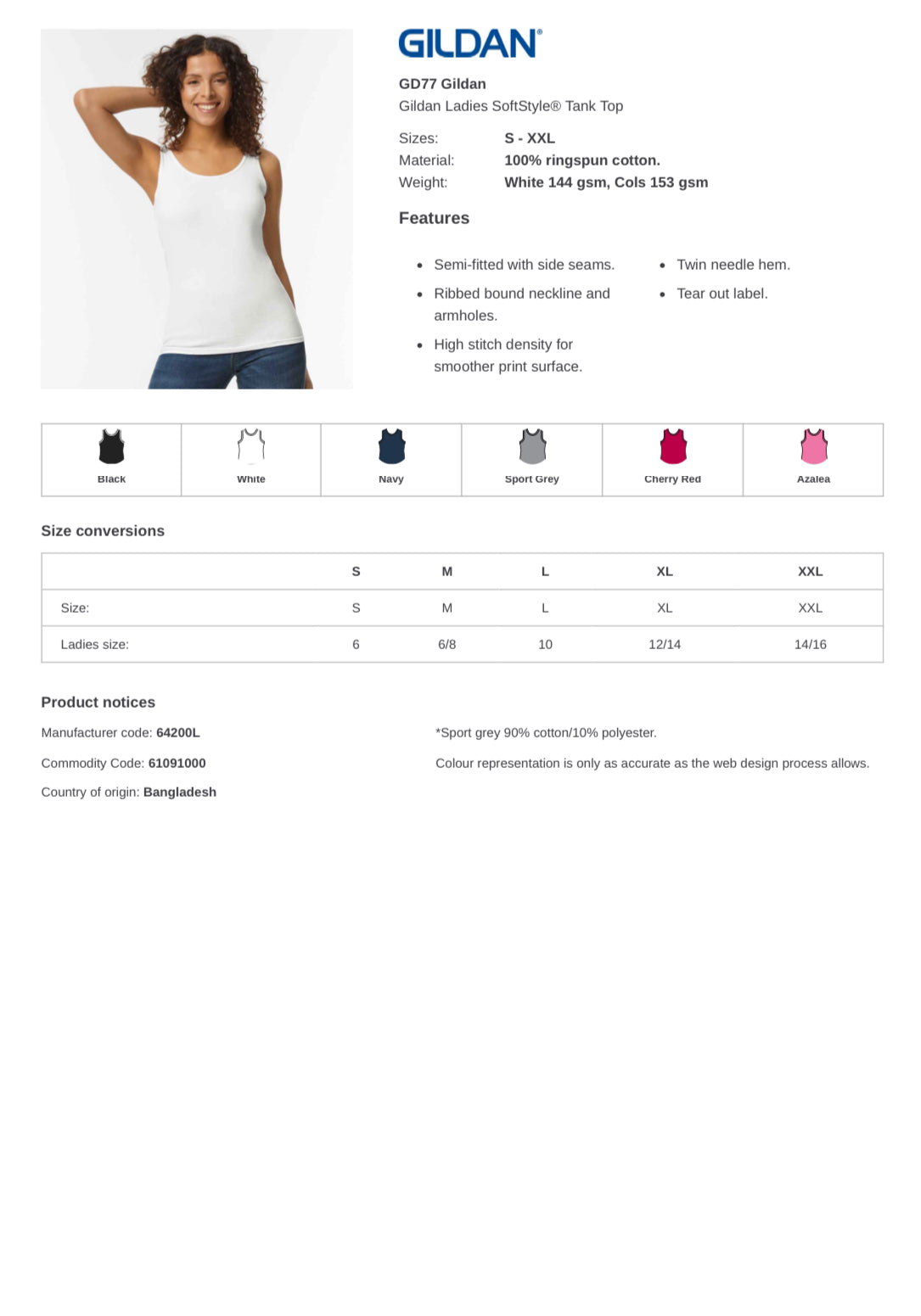 SM Fitness Ladies Vest