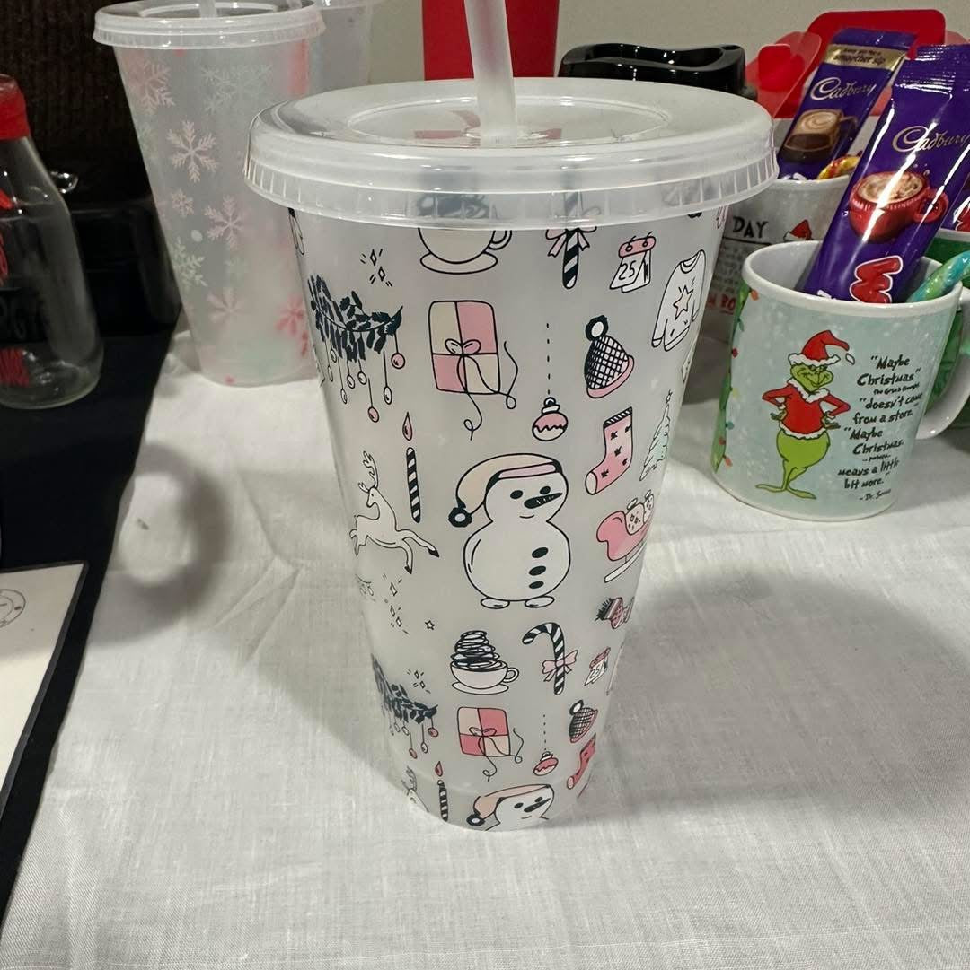 Christmas colour changing cold cup