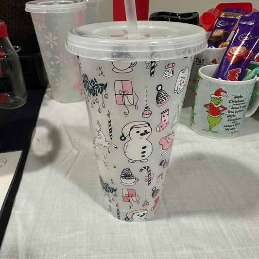 Christmas colour changing cold cup