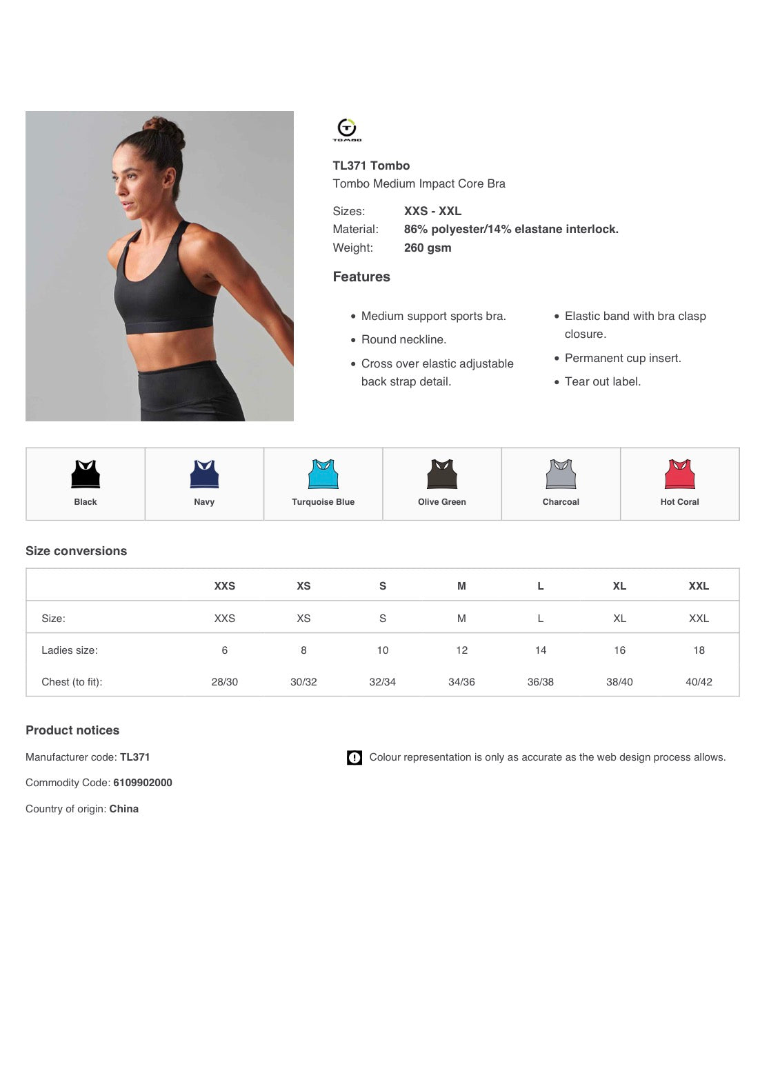 SM Fitness Padded Ladies Top